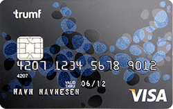 Slik ser et Trumf VISA kredittkort ut!