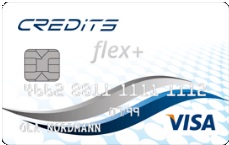 Credits Flex Pluss er et kredittkort med gunstige betingelser.